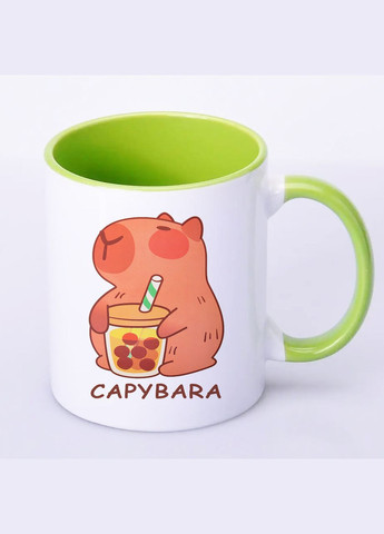Чашка з друком "Капібара" 330 мл ( ) (23921) No Brand (324252326)