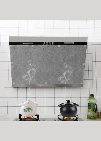 Універсальний набір жиропоглинаючих фільтрів для витяжки 42,5*47,5 см 12 шт та липучок 10 шт (OK0085) No Brand (317285955)