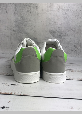 Комбіновані всесезонні кросівки дитячі для дівчинки біло-сірий (521) Леопард