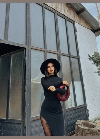 Чорна святковий, коктейльна, кежуал, відвертий, джинсова, вечірня сукня жіноча No Brand однотонна