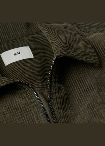 Зелена демісезонна куртка сорочка H&M