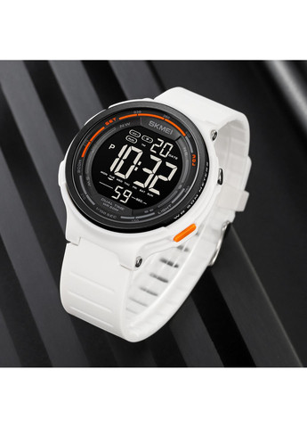 Годинники 1841WT White електронні чоловічі з підсвічуванням для спорту та повсякденного носіння ProDobro (367266301)