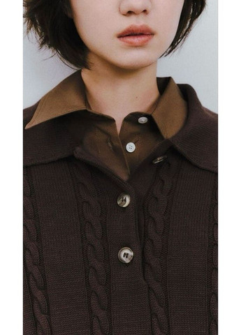 Коричневый демисезонный свитер 6771/004 Zara