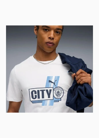 Белая футболка manchester city ftblculture tee men Puma