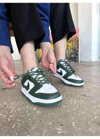 Зелені кросівки чоловічі nike dunk low varsity green найк данк зелені демісезон No Brand