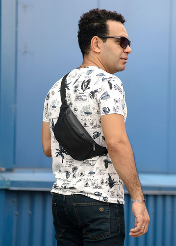 Чоловіча Сумка на пояс бананка Tirso MSO чорна Sambag (325442980)