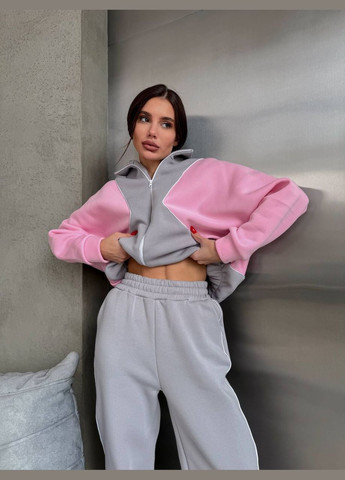 Женский спортивный костюм теплая и стильная тринитка на флисе No Brand (307059582)