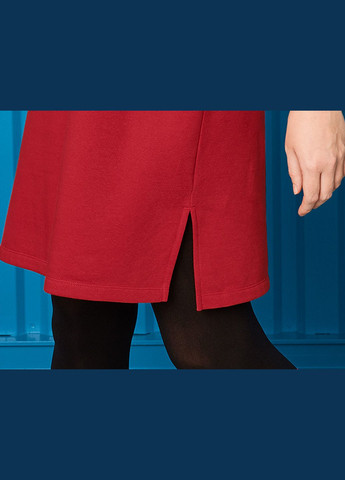 Красное повседневный платье с начесом для женщины lidl 435693 Esmara