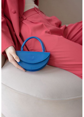 Жіноча шкіряна міні-сумка Сhris micro яскраво-синя The Wings (348358793)