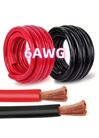 Кабель силиконовый 6AWG VERIBEST 16 мм 3200x0.08 (красный) Verb (386477979)