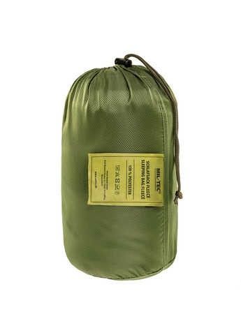 Тактический Спальный Мешок Флисовый 220 х 80 х 50см Олива OD (7640) SP 14114001 Mil-Tec (348117217)