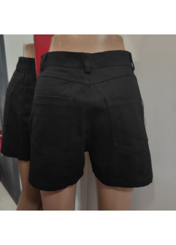 Шорты женские из хлопка с высокой посадкой S черные Azuri (350349671)