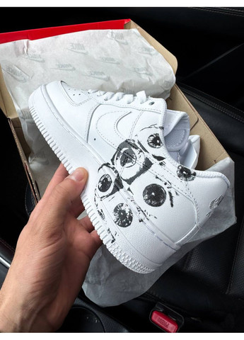 Кроссовки женские и мужские Nike Air Force 1 Low х Comme des Garçons Supreme | Найк Эир Форс 1 белые No Brand белые демисезоны (349508252)