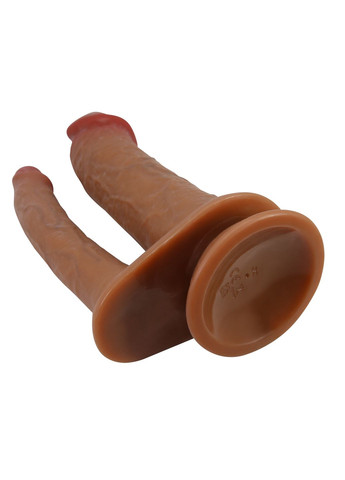 Вібратор подвійний реалістичний Hulbert, TPE, на присосці, 20 х 4.2 х 2.5 см Pretty Love (361670132)