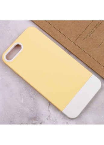Чехол TPU+PC Bichromatic для Apple iPhone 7 plus / 8 plus (5.5") Creamy-yellow / White No Brand (362211277)
