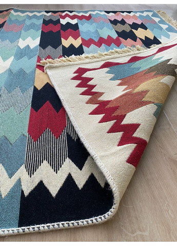 Хлопковый плетеный двухсторонний ковер Shana 009 Arty 120Х180 см. Разноцветный No Brand (371739178)