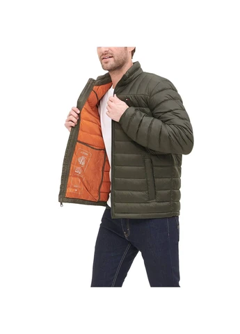 Оливковый (хаки) демисезонный Пуховик Tommy Hilfiger