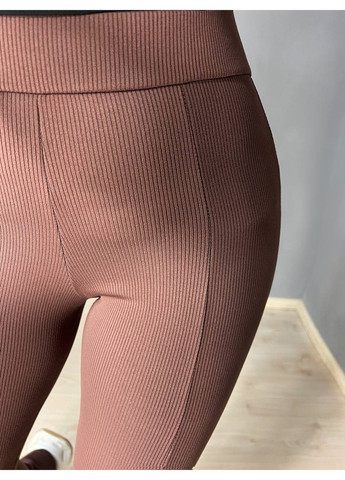 Лосини жіночі 535 з високою посадкою та розрізами кльош коричневі PRENSES (328558803)