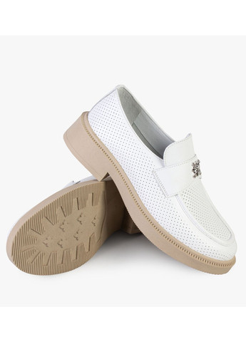 ModaMilano Туфли лоферы женские бренда 8200683_(1) белый з натуральная кожа, украина — демисезон (324265138)