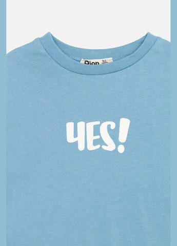 Синя літня футболка з коротким рукавом для хлопчика колір синій цб-00244201 Piop