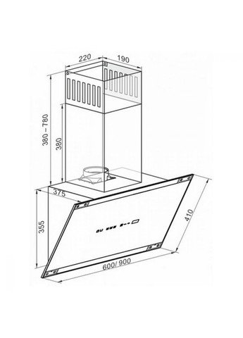 Наклонная вытяжка AT 9445 AD Eco Kaiser (314865038)