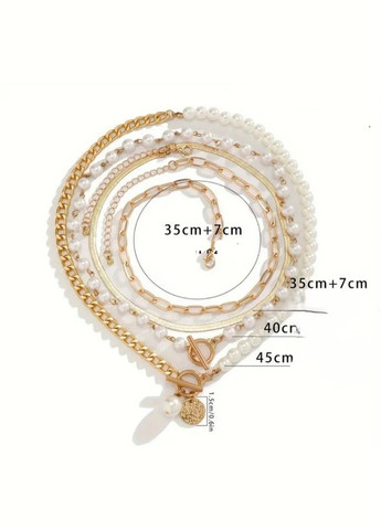 Кольє Намисто багатошарове No Brand (338217792)