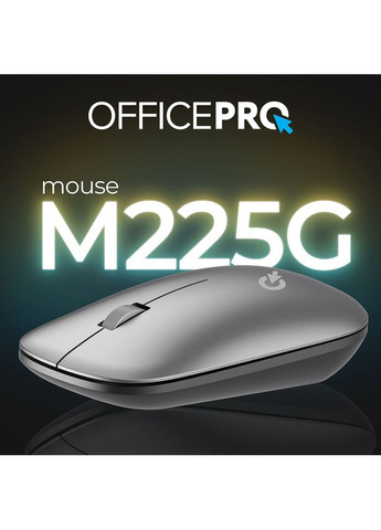 Миша M225G Silent Click Wireless Gray OfficePro (307247599)