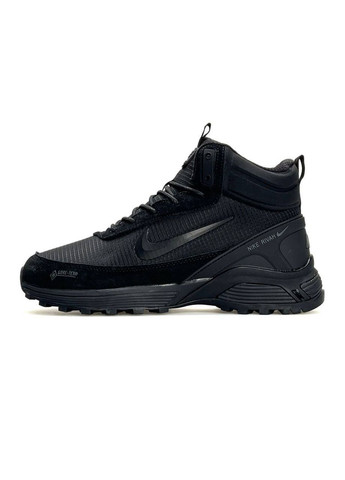Черные зимние кроссовки мужские зимние nike No Brand Rivah GTX Fur All Black