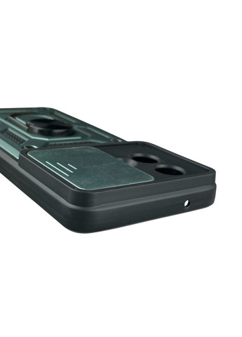 Чохол для G84 броньований з кільцем-тримачем підставкою зі шторкою на моторола г84 зелений rg1 Motorola (366388551)