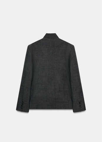 Серый женский жакет Zara однотонный - демисезонный