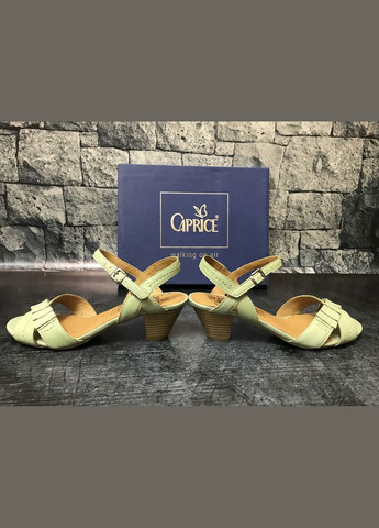 Жіночі шкіряні босоніжки в м'яті, Німеччина Caprice Босоніжки (314963185)