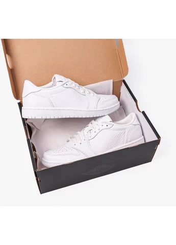 Белые демисезонные кроссовки 1 low ns white 872782-100 Air Jordan