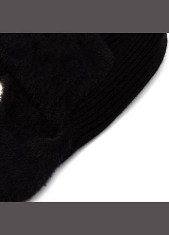 Шапка ушанка женская шерсть черная GINA LuckyLOOK 000-407 (290278268)