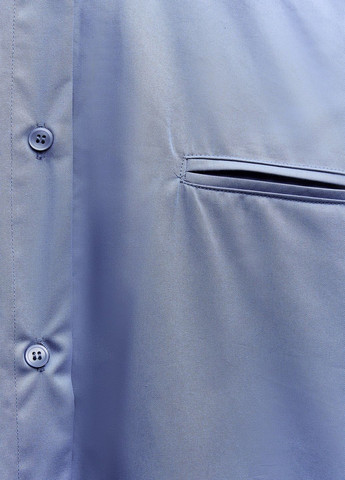 Синяя кэжуал рубашка в полоску Zara