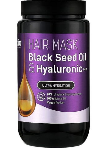 Маска для волос Black Seed Oil & Hyaluronic Acid Hair Mask 946ml (2-1016003) Bio Naturell (371731451)