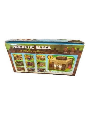 Магнітний конструктор майнкрафт Magnetic Block деталей магнітні кубики конструктори minecraft No Brand 78 (372004531)