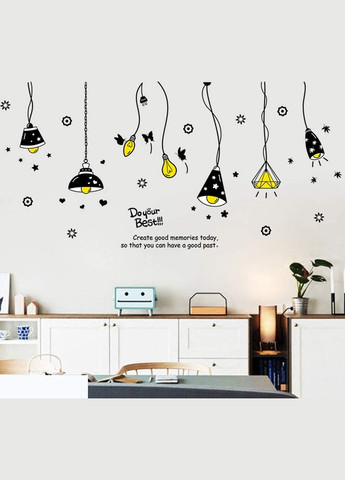 Наклейка інтер'єрна на стіну Лампи 85х175 см (XL8198) Green Life (322301221)