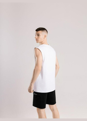 Стильная мужская однотонная майка белая Freedom (346474985)