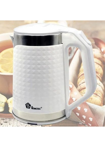 Электрочайник MS-5027 — 2000W, объем 2 л, быстрое кипение Белый Domotec (366734881)