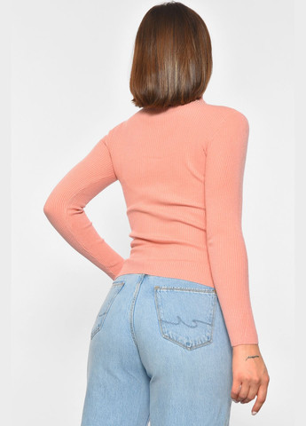 Гольф жіночий однотонний з замком пудрового кольору Let's Shop (301905405)