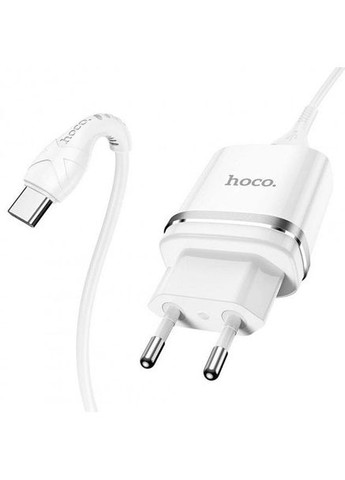 Блок живлення N1 1 порт + кабель USBC комплект білий Hoco (279553594)