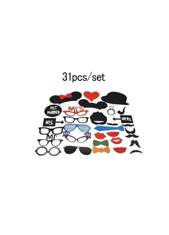 Фотобутафория на свадьбу 31 деталь one size разноцветний Jannet фотобутофория (333969018)