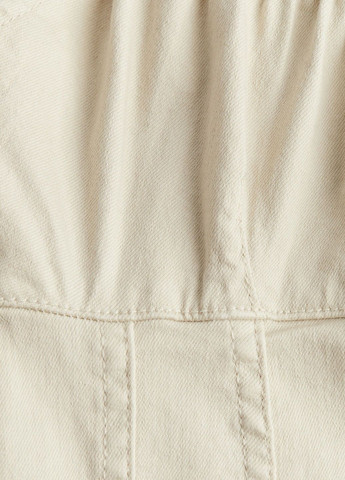 Светло-бежевое джинсовое платье H&M однотонное