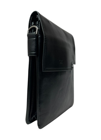 Чоловіча сумка з еко-шкіри Langsa 6830-3 чорна 27 х 21 х 3 No Brand (371682395)