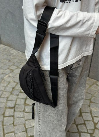 Бананка черная 7533/102 поясная сумка через плечо No Brand (303606060)