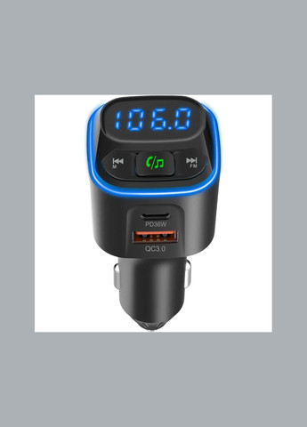 FM модулятор Tune GP-FMT051 (PD/QC) 36 Watt Black Gelius (327432351)