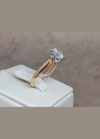 Золотое кольцо с фианитами. 700402 Харківська ювелірна фабрика (332174237)