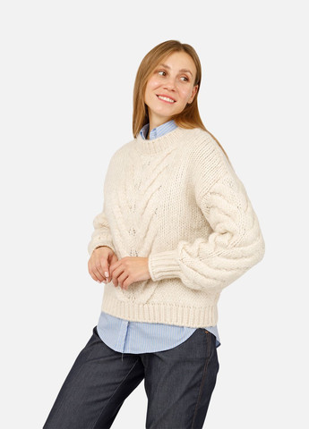 Женский джемпер цвет молочный ЦБ-00262551 GND (316502738)
