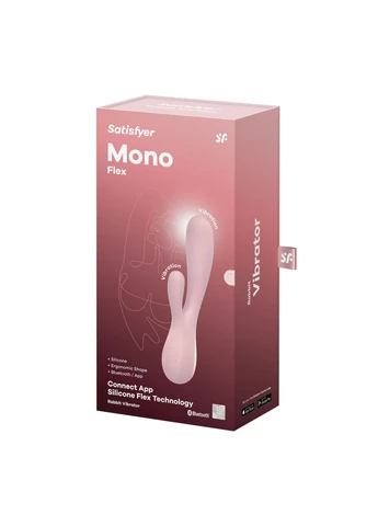 Смарт вібратор-кролик, 2 мотори, керування через інтернет - Mono Flex Mauve Satisfyer (385659044)
