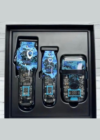 Многофункциональный аккумуляторный набор для стрижки с LED-индикатором и сменными насадками (2390000032) VGR V‑645 (342392590)